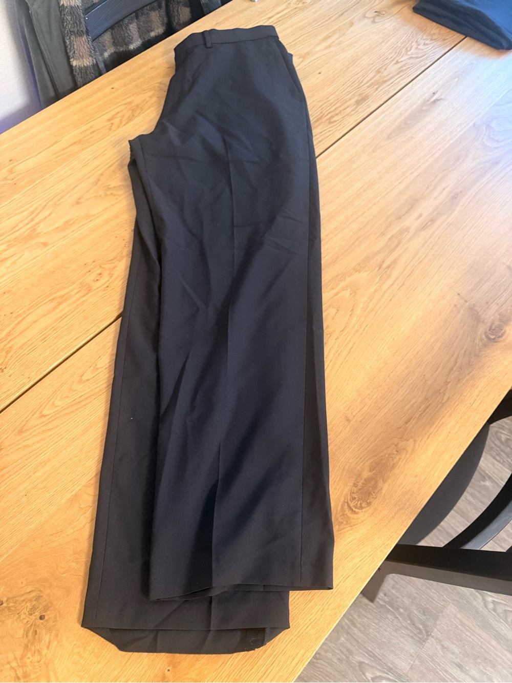 Haggar Men's Black Dress Pants - Straight Fit